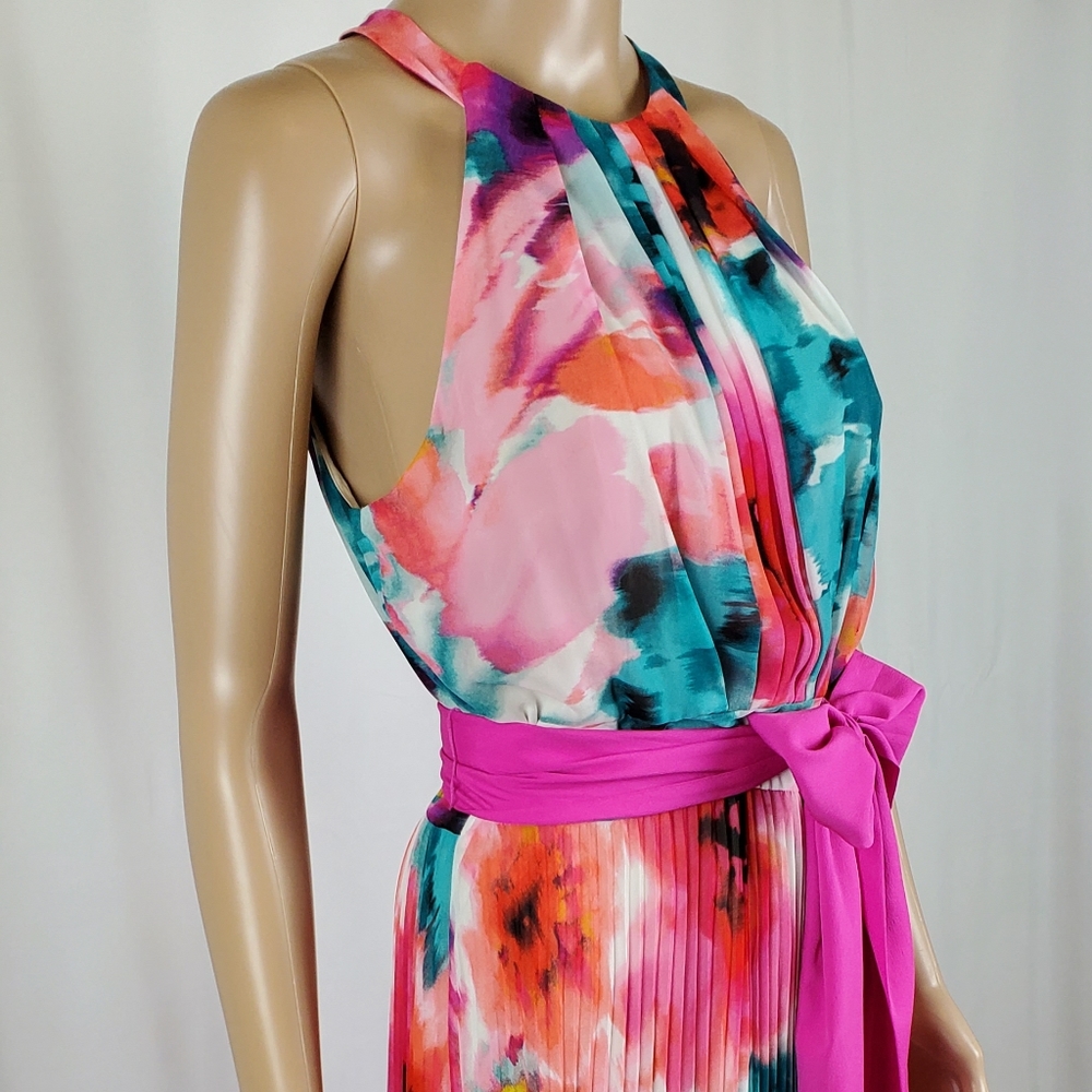 Eliza J floral pleated dress size 8 - Picture 5 of 8